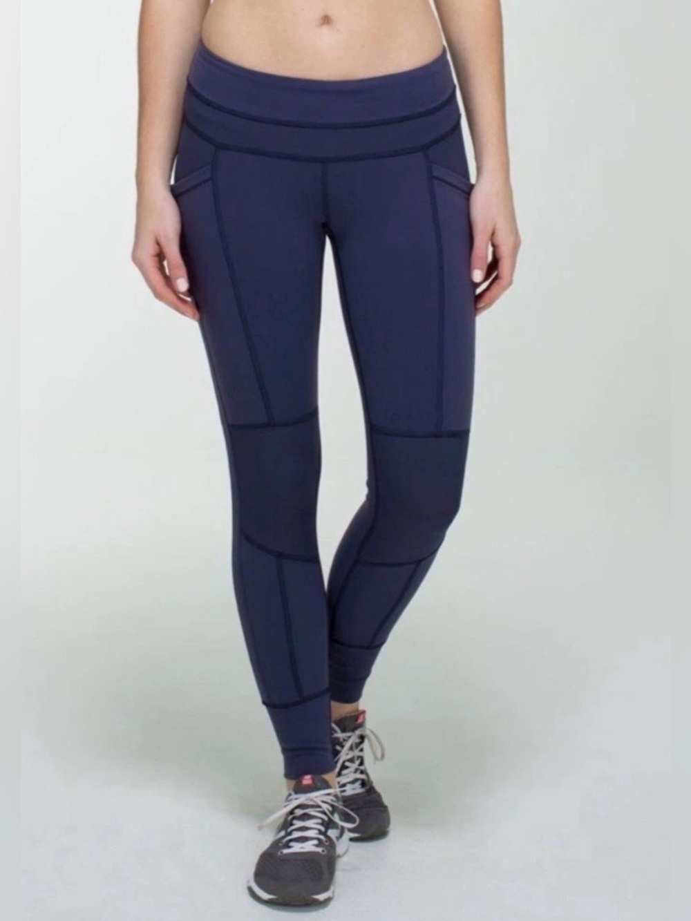 Lululemon Sun Salutation Pant 7/8 Full-On Luon – Cadet Blue – Size 6